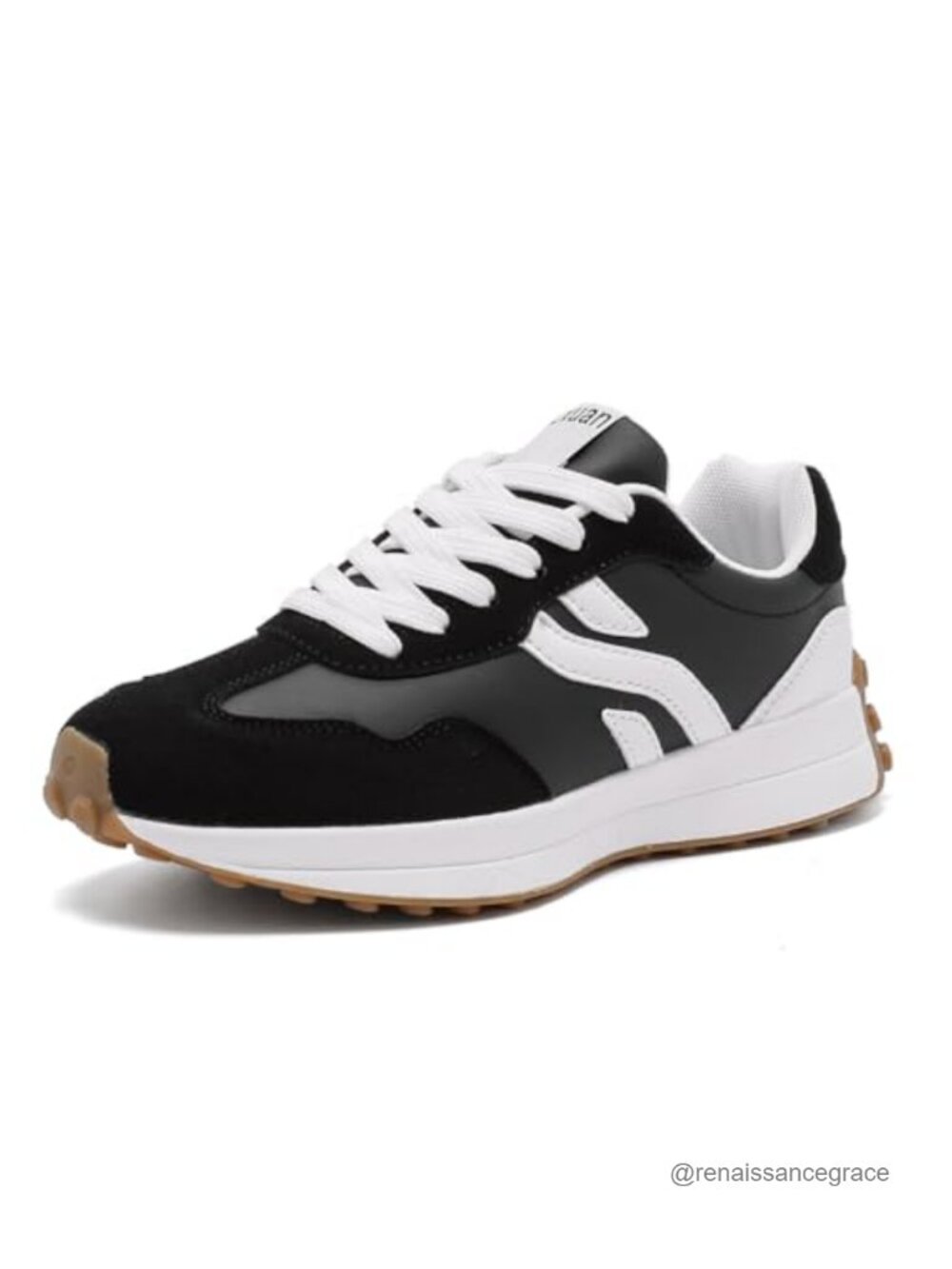 Retro Chunky Sole Lace-Up Sneakers Women's Anti-Slip Lightweight Casual Walking